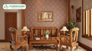 trang trí phòng khách bằng gỗ tự nhiên