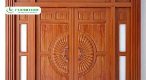 cửa gỗ tự nhiên hiện đại