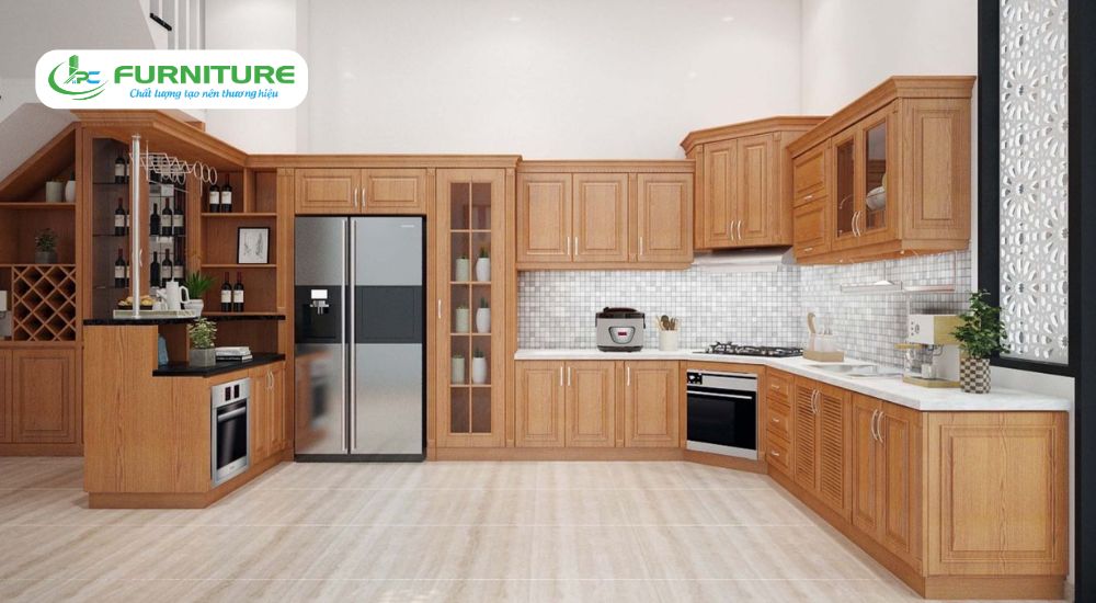 nên làm tủ bếp nhựa hay gỗ