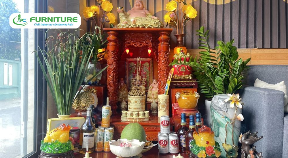 Cách bày trí bàn thờ ông địa