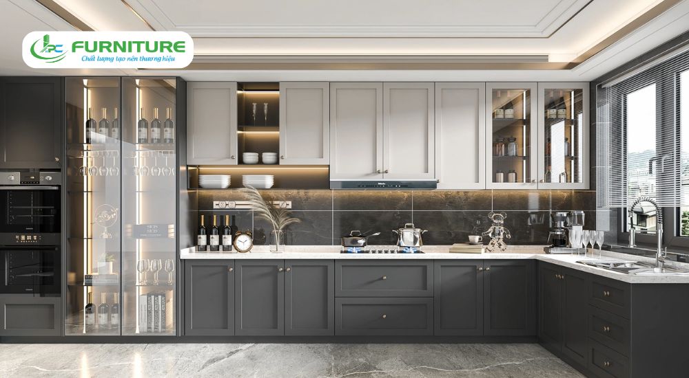 nên làm tủ bếp nhựa hay gỗ