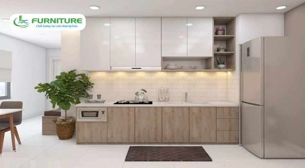 nên làm tủ bếp nhựa hay gỗ